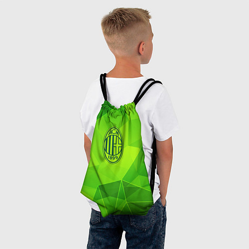 Мешок для обуви AC Milan green poly / 3D-принт – фото 4