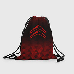 Рюкзак-мешок Citroen red poly, цвет: 3D-принт