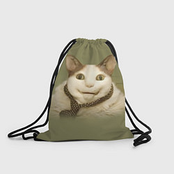 Рюкзак-мешок Бу испугался мем-кот, цвет: 3D-принт