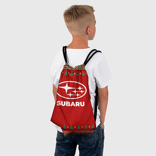 Мешок для обуви Subaru new year / 3D-принт – фото 4