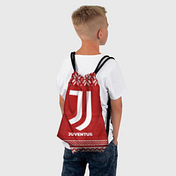 Рюкзак-мешок Новогодний Juventus, цвет: 3D-принт — фото 2