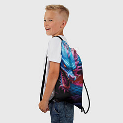 Рюкзак-мешок Рогатый дракон, цвет: 3D-принт — фото 2