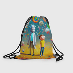 Мешок для обуви Рик и Морти - сюрреалистическая фантазия