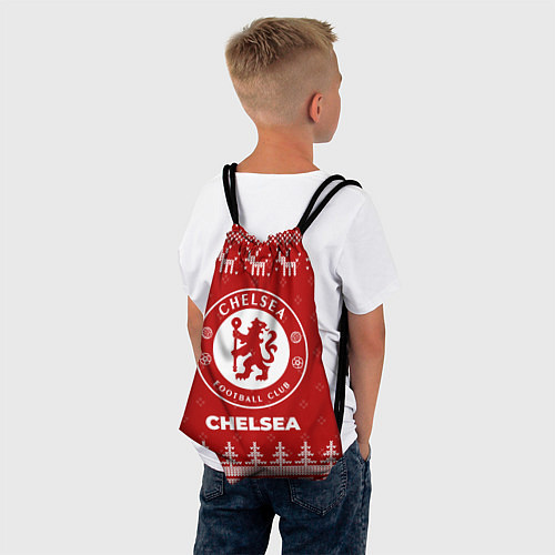 Мешок для обуви Новогодний Chelsea с оленями / 3D-принт – фото 4