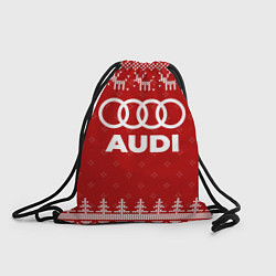 Мешок для обуви Новогодний Audi с оленями