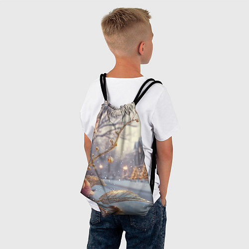 Мешок для обуви Новогодние розы / 3D-принт – фото 4