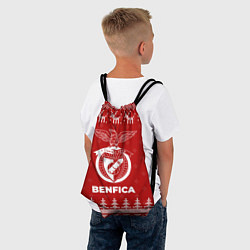 Рюкзак-мешок Новогодний Benfica с оленями, цвет: 3D-принт — фото 2