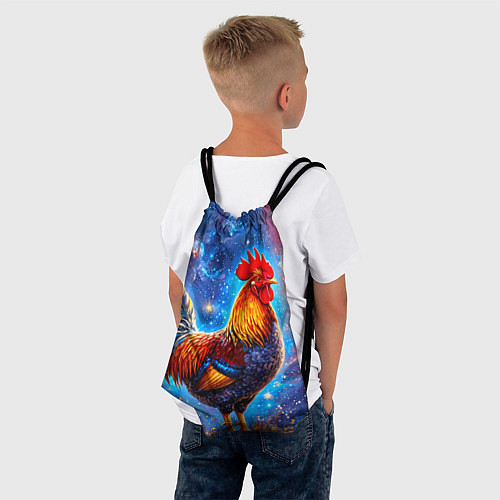 Мешок для обуви Петух в космосе / 3D-принт – фото 4