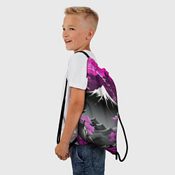 Рюкзак-мешок Япония природа в коллаже, цвет: 3D-принт — фото 2