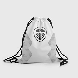 Рюкзак-мешок Leeds United white poly, цвет: 3D-принт