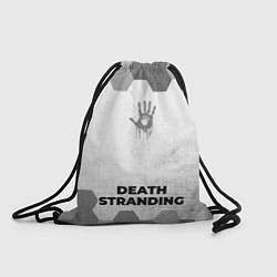 Рюкзак-мешок Death Stranding - white gradient по-центру, цвет: 3D-принт