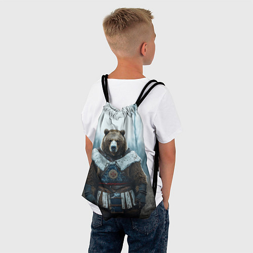 Мешок для обуви Воин русский медведь / 3D-принт – фото 4