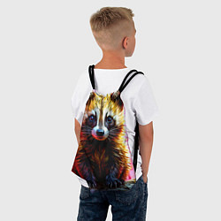 Рюкзак-мешок Росомаха в розовом лесу, цвет: 3D-принт — фото 2