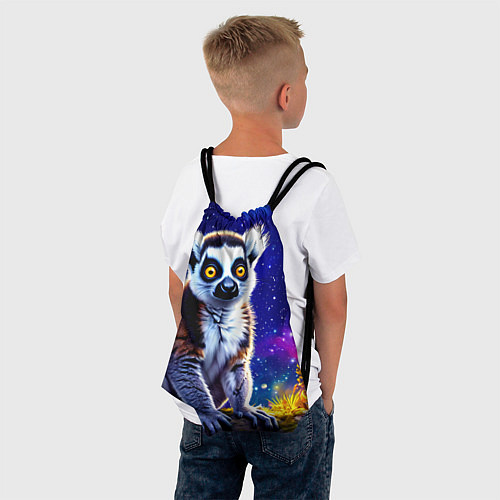 Мешок для обуви Лемур и звездная ночь / 3D-принт – фото 4