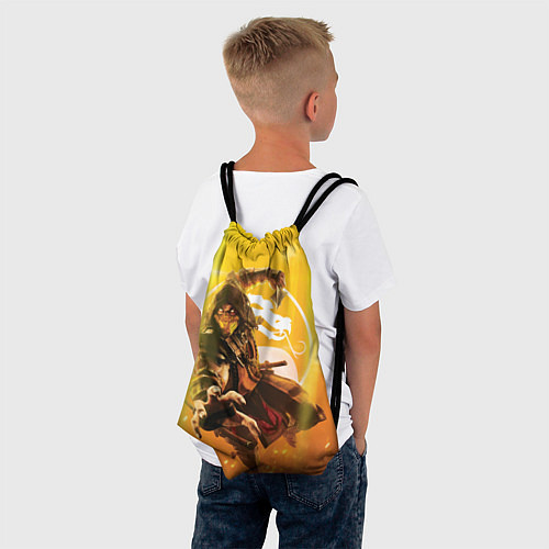 Мешок для обуви Скорпион - Mortal Kombat / 3D-принт – фото 4