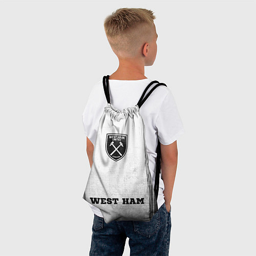 Мешок для обуви West Ham - white gradient по-центру / 3D-принт – фото 4