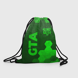 Мешок для обуви GTA - green gradient вертикально