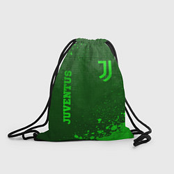 Рюкзак-мешок Juventus - green gradient вертикально, цвет: 3D-принт