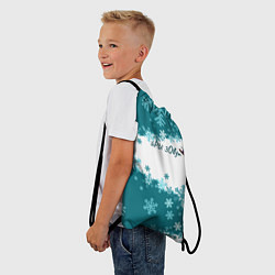 Рюкзак-мешок Горы зовут сноуборд бирюза, цвет: 3D-принт — фото 2