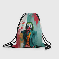Рюкзак-мешок Джокер и стены в краске, цвет: 3D-принт