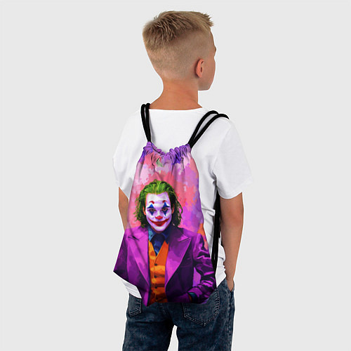 Мешок для обуви Джокер и фиолетовые краски / 3D-принт – фото 4