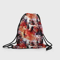 Рюкзак-мешок Огненные перья, цвет: 3D-принт