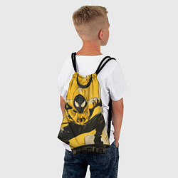 Рюкзак-мешок Черный человек-паук, цвет: 3D-принт — фото 2