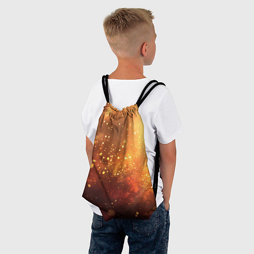 Мешок для обуви Золотая блестящая текстура / 3D-принт – фото 4