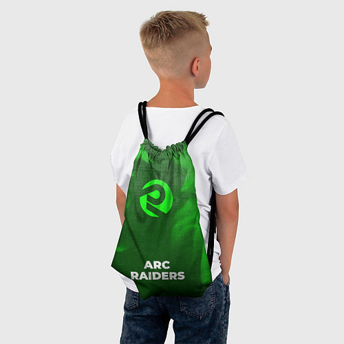 Мешок для обуви ARC Raiders - green gradient по-центру / 3D-принт – фото 4