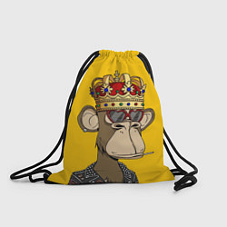 Рюкзак-мешок NFT ape king, цвет: 3D-принт