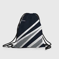 Мешок для обуви Sport тёмно-синий с полосами