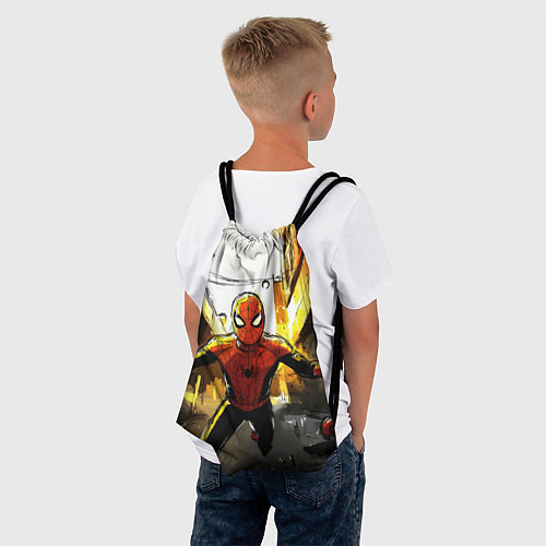 Мешок для обуви Бегущий человек - паук / 3D-принт – фото 4