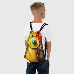 Рюкзак-мешок Арт с человечками, цвет: 3D-принт — фото 2