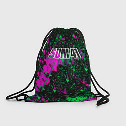 Рюкзак-мешок Sum 41 неоновые краски, цвет: 3D-принт