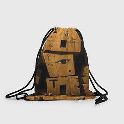 Рюкзак-мешок Глаза в каменных домах, цвет: 3D-принт