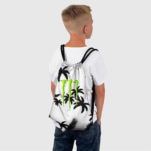 Мешок для обуви Monster energy пальмы / 3D-принт – фото 4