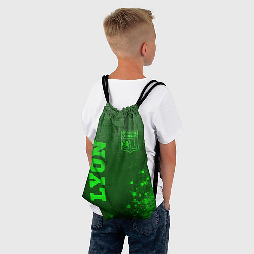 Мешок для обуви Lyon - green gradient вертикально / 3D-принт – фото 4