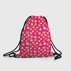 Рюкзак-мешок Skzoo pattern pink, цвет: 3D-принт