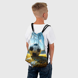 Рюкзак-мешок Футбольный мяч на стадионе, цвет: 3D-принт — фото 2