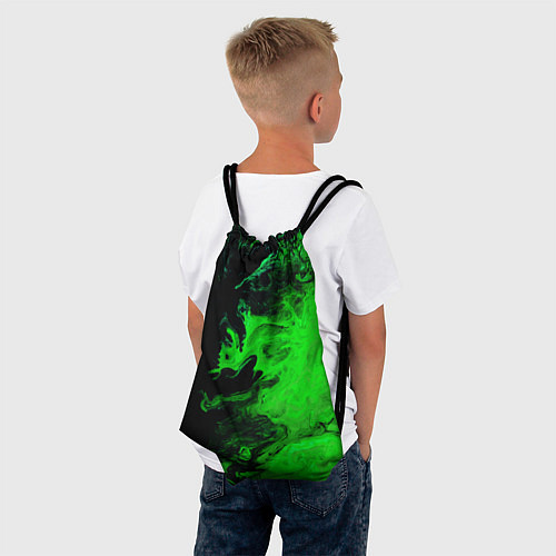Мешок для обуви Color green black / 3D-принт – фото 4