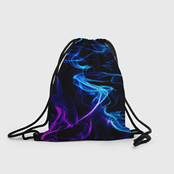 Рюкзак-мешок Color blue pink, цвет: 3D-принт