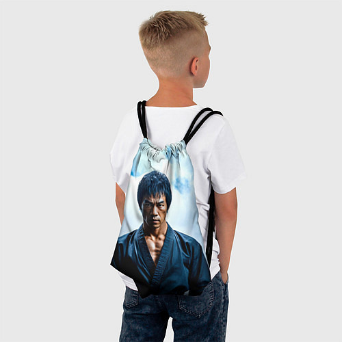 Мешок для обуви Брюс Ли в дыму / 3D-принт – фото 4