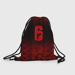 Рюкзак-мешок Rainbow Six red poly, цвет: 3D-принт
