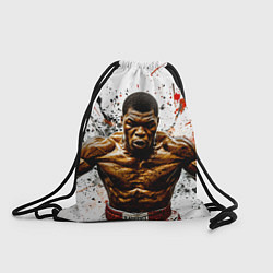 Рюкзак-мешок Мухаммед Али на белом, цвет: 3D-принт