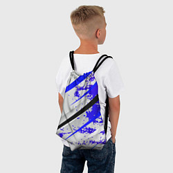 Рюкзак-мешок Color white blue, цвет: 3D-принт — фото 2