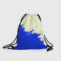 Рюкзак-мешок Color blue white, цвет: 3D-принт