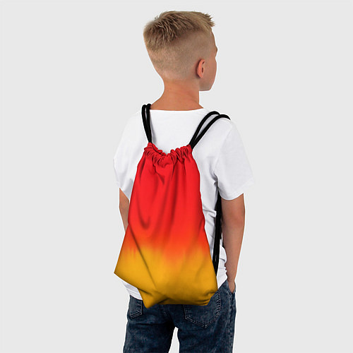 Мешок для обуви Абстракция с красным и желтым / 3D-принт – фото 4