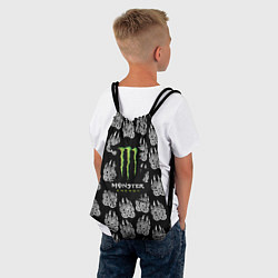 Рюкзак-мешок Monster energy медвежьи лапы, цвет: 3D-принт — фото 2