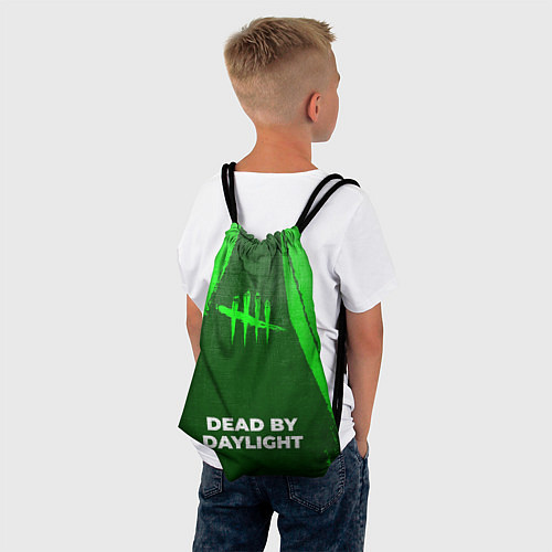 Мешок для обуви Dead by Daylight - green gradient по-центру / 3D-принт – фото 4