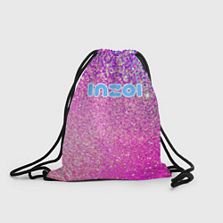 Мешок для обуви Inzoi лого и розовые блестки